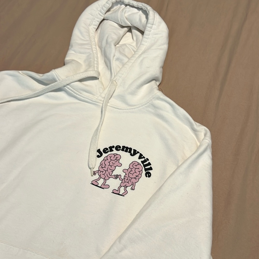 Zara x Jeremyville hoodie white size small rare retro